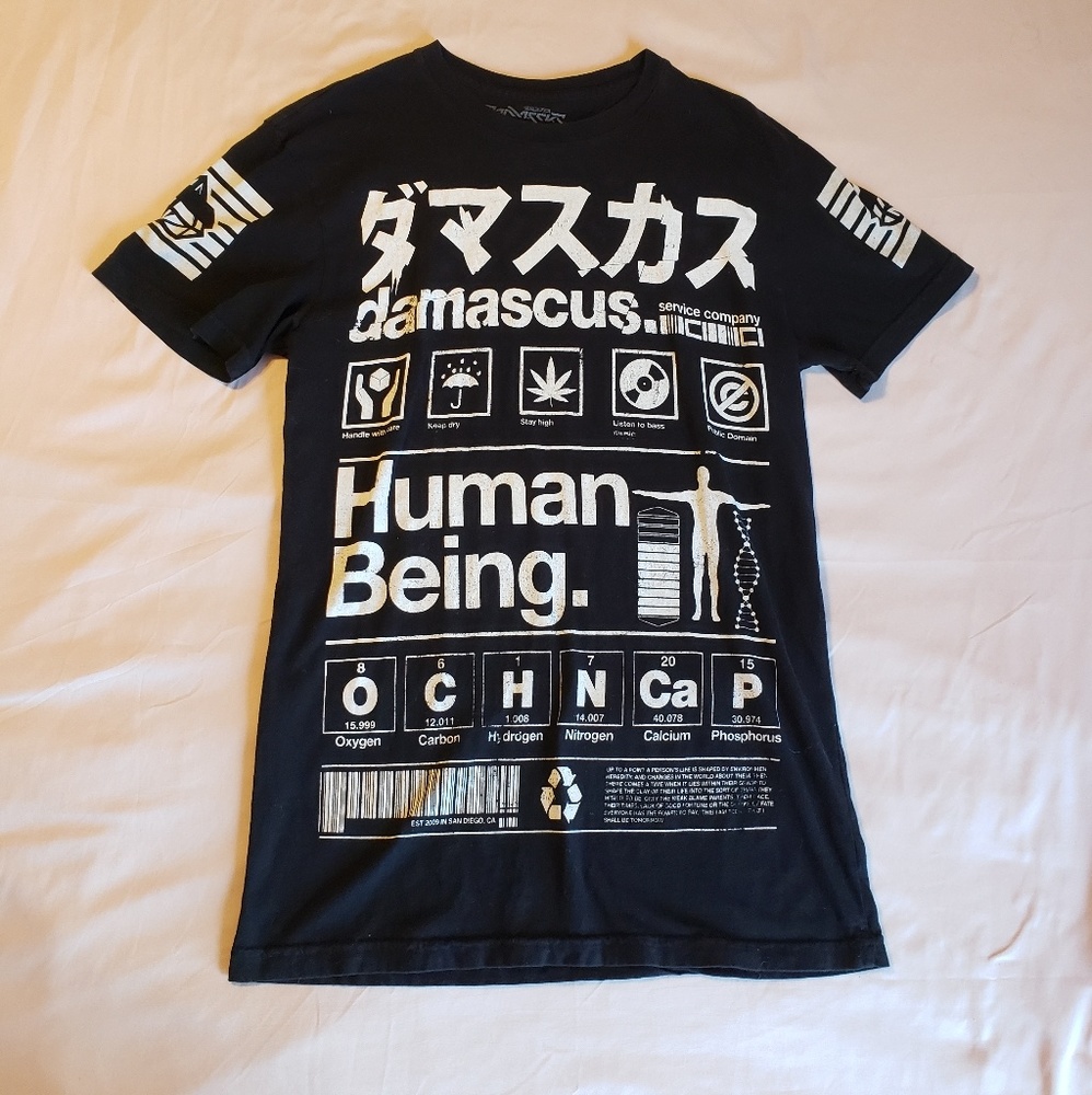 Dolls Kill Black Oversized Printed Shirt